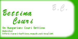 bettina csuri business card